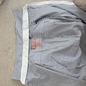 Thomas PINK Striped Dress Shirt with French Cuffs in Blues/Pink Men’s 16-36 1/2